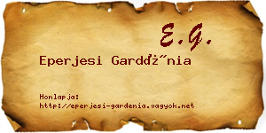 Eperjesi Gardénia névjegykártya